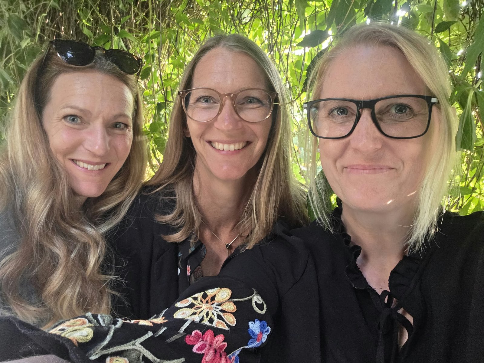 Therese Loreskär tillsammans med Caroline Twamley och Josefine Jansson